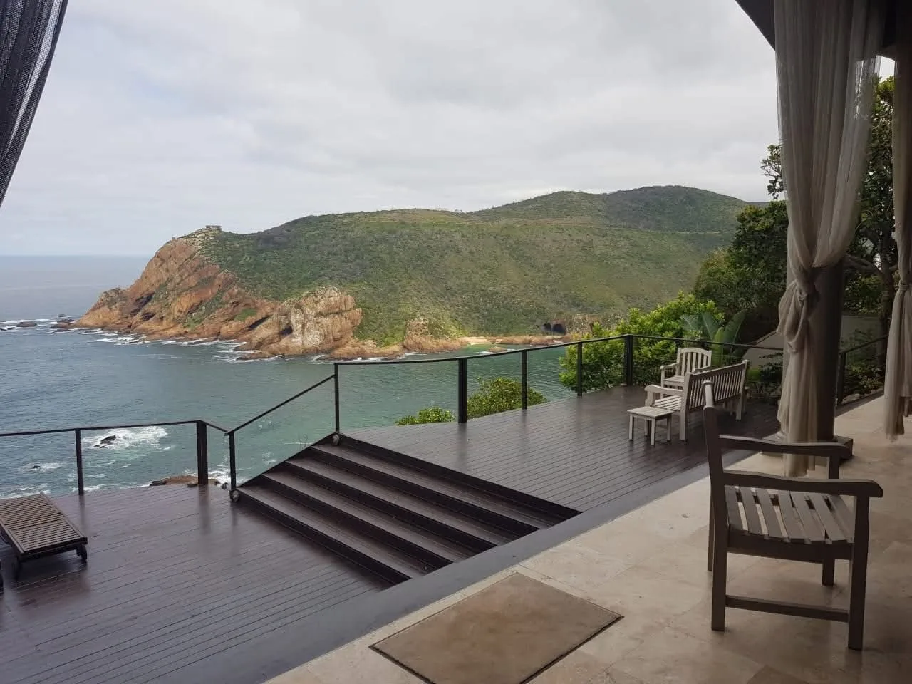Luxury home construction project in Plettenberg Bay at golden hour